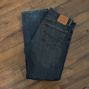 Levi's Men's Dark Blue Straight Jeans